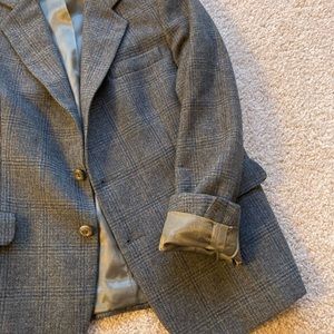 Small wool plaid vintage blazer